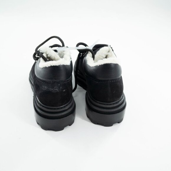 Schutz Lucille Suede & Shearling Bootie | Black | NWT | 6B - Picture 6 of 9